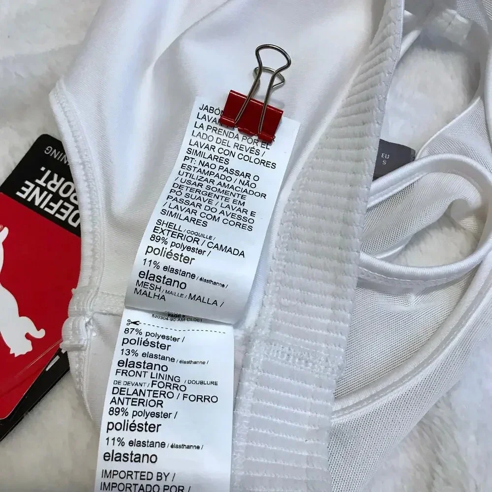 Puma NWT White Sports Bra Women S